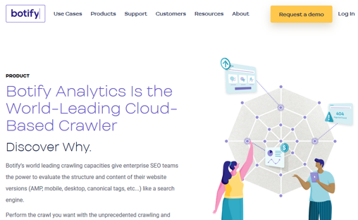 Capture d'écran de Botify Analytics