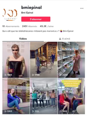 Compte Tiktok BMI Epinal