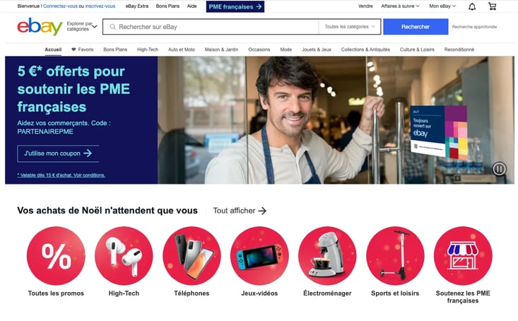 marketplace géénraliste -ebay