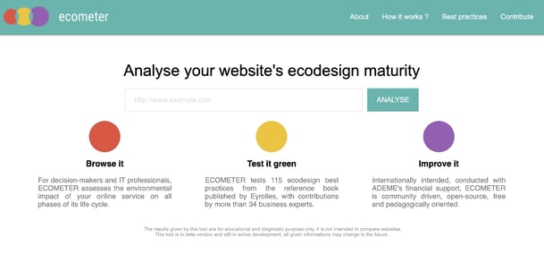 Analysez la maturité de votre éco-design sur le site ecometer.org