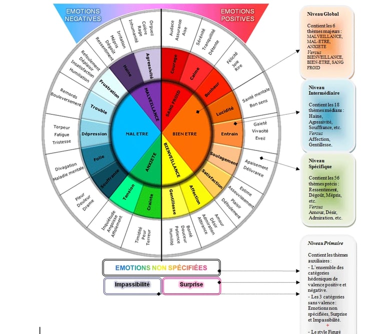 roue des émotions - carte dempathie -emapthy map