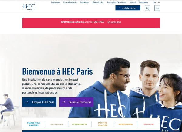 site HEC Paris