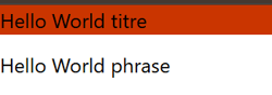 Aperçu de l'interprétation du code. Bouton avec le texte Hello Word sur un fond orange