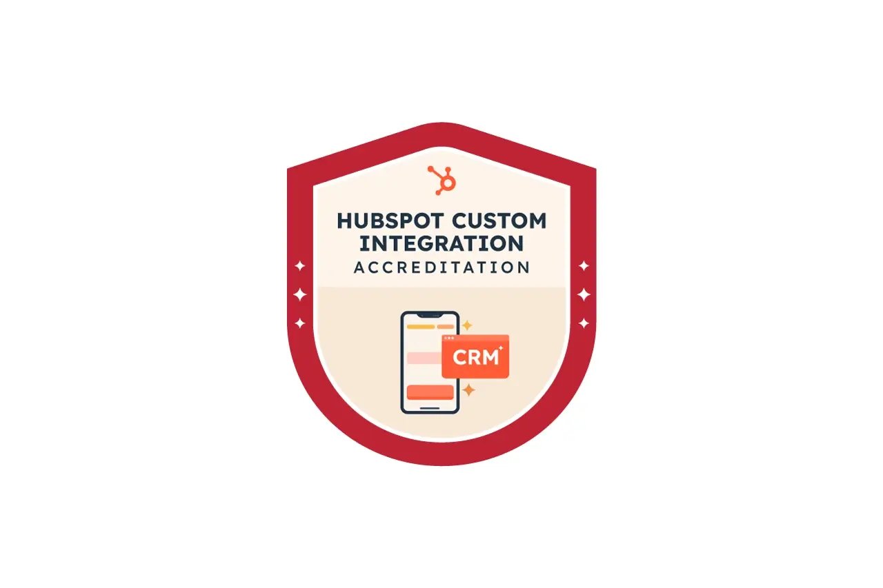 Badge CRM HubSpot Custom Integration Accreditation