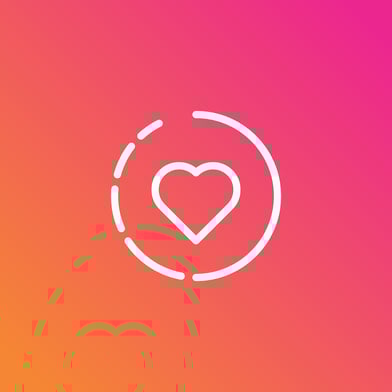 Sur cette illustration, un "j'aime" d'Instagram.