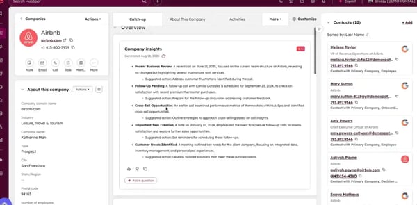 Capture d'écran d'une catch-up card