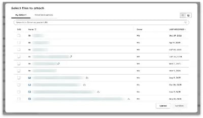 Sélection de fichiers Google Drive directement depuis HubSpot pour les associer aux enregistrements CRM.