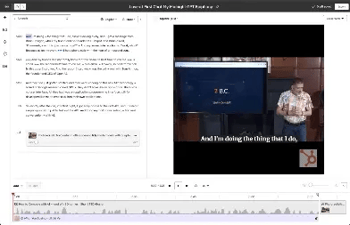 Capture d'écran de l'interface du montage vidéo directement dans HubSpot