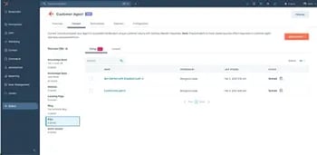 Capture d'écran de l'interface pour les fichiers pdf, txt et HTML avec l'iA