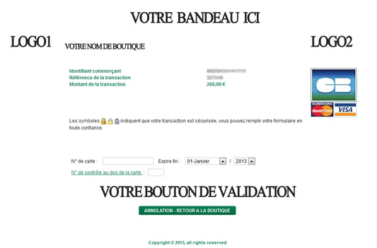 page de paiement sips atos