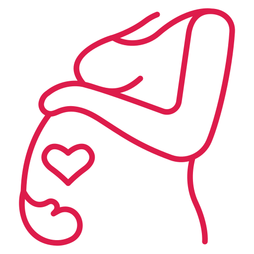 Picto illustrant une femme enceinte