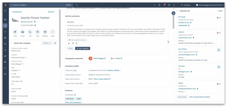 smart-crm-resume-activite-entreprise-hubspot