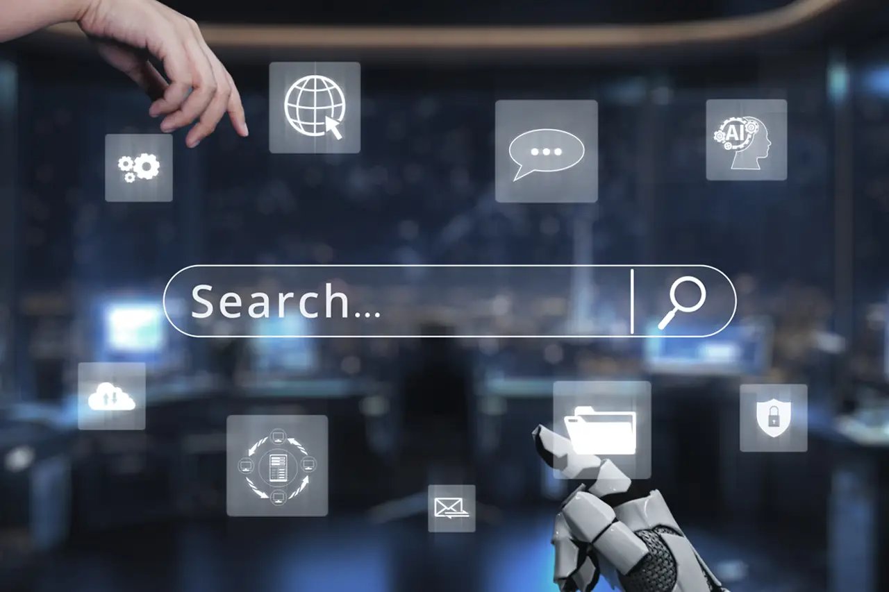 une barre de recherche pour les moteurs de recherche IA