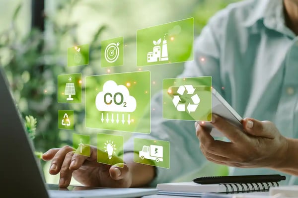 Illustration de l’écoconception numérique et de la réduction de l’impact environnemental d’un site Web
