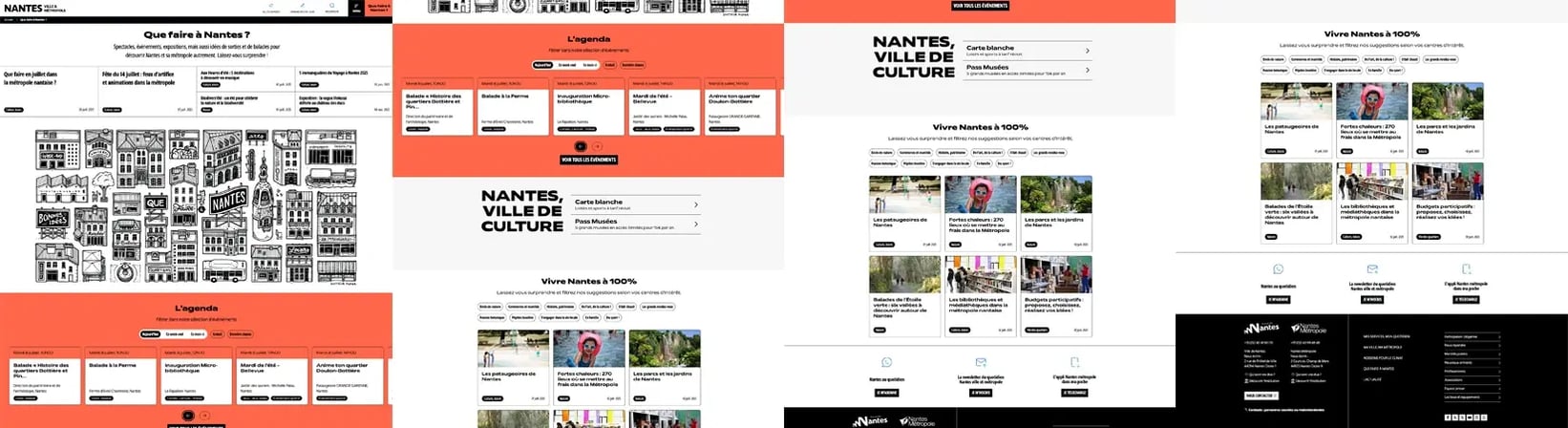 Capture d'écran de la page "Que faire à Nantes ?"