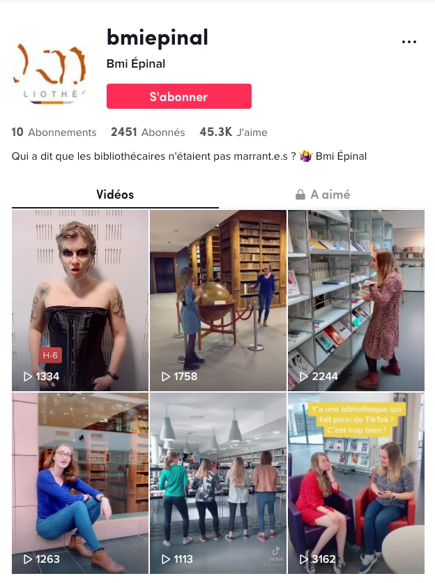 Compte Tiktok BMI Epinal