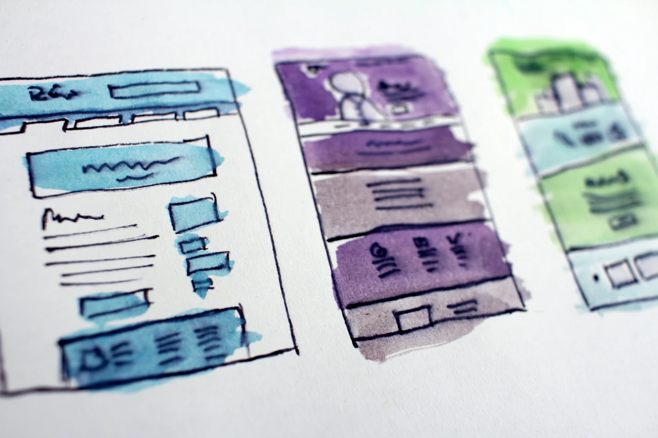 Maquette UX d'un site Web selon les affichages sur les écrans