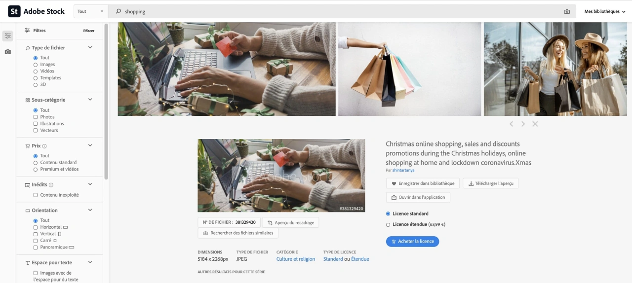 business model c2b - exemple Adobe Stock