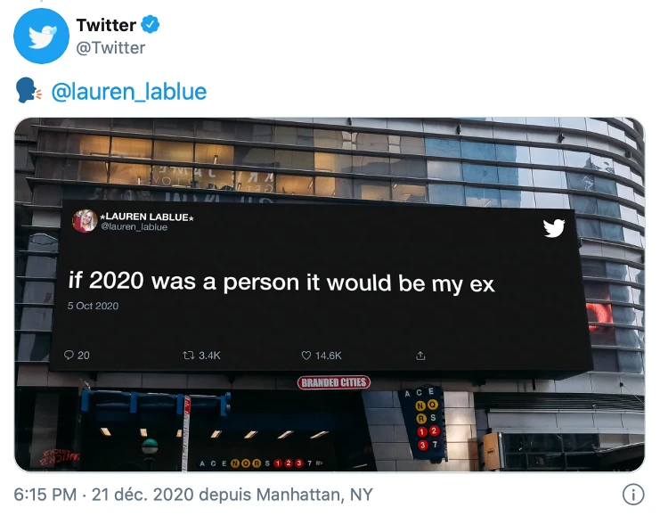 carte de voeux 2021 - twitter