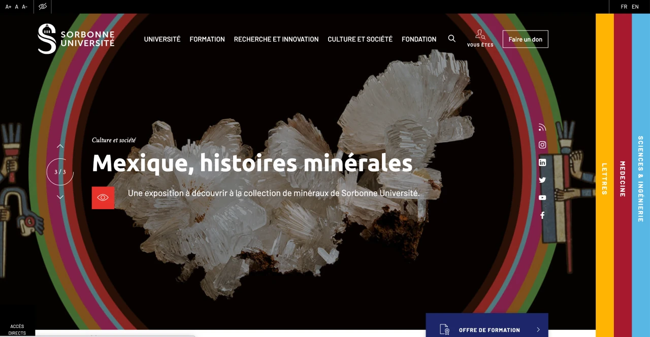 site portail _ institutionnel de Sorbonne Université