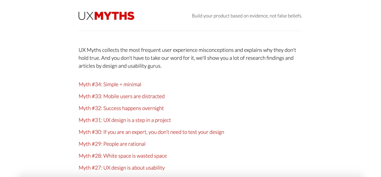 uxmyths