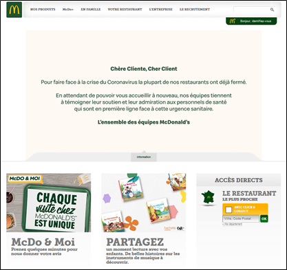 Site de McDonald's