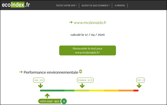 Analyse du site de McDonald's