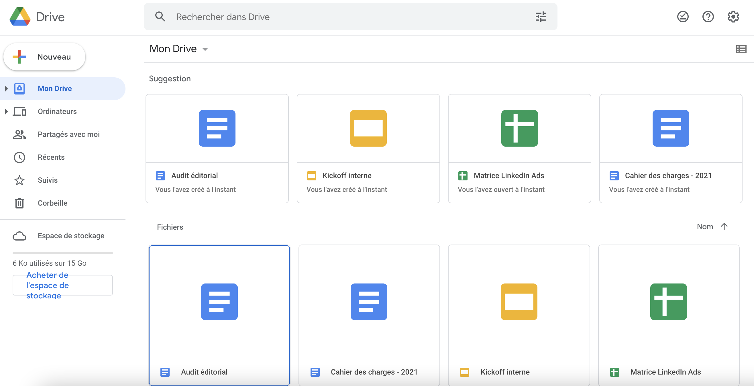 Menu Side bar Google Drive UX
