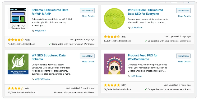 Pluggins WordPress aidant à créer des Rich snippets