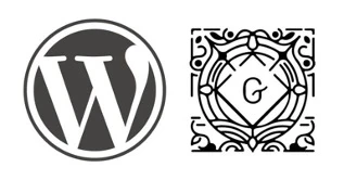 Logo des wordpress et de Gutenberg